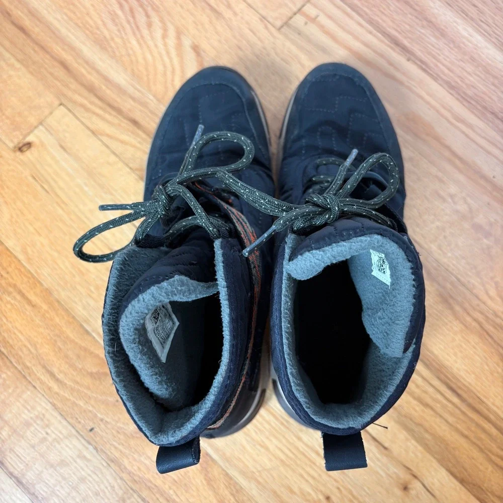 Chaco Borealis Quilt Waterproof Winter Boots Black Fleece Lined Womens 8.5